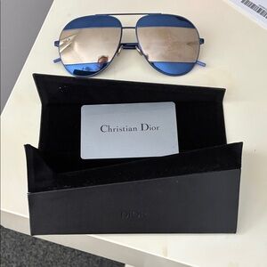 Dior Blue Aviator Sunglasses
